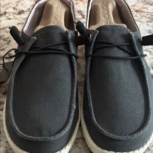 Hey Dude Men's Dark Gray Slip-On Loafers